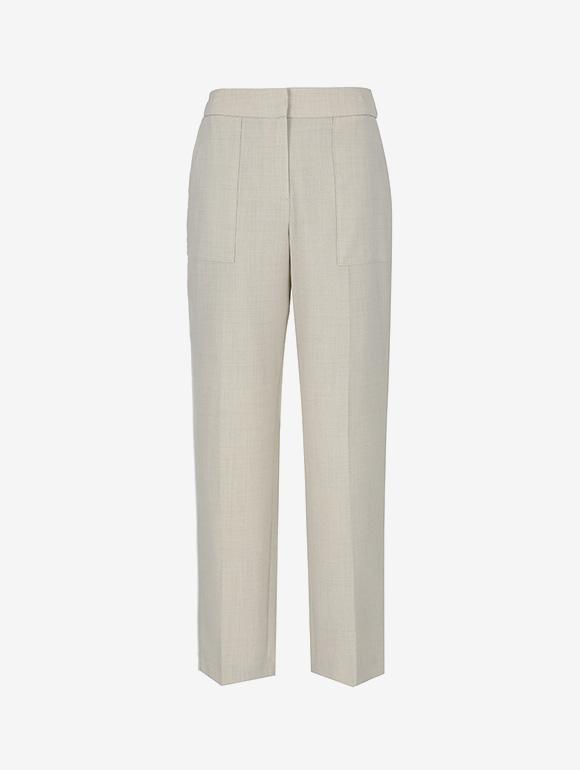 VISITINNEWYORK Out Pocket Hidden Button Basic Slacks (Vz5Lp90)