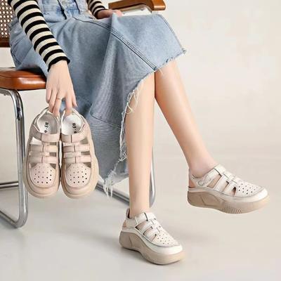 Женская летняя повседневная обувь Женские спортивные сандалии Модные сандалии с закрытым носком Обувь Женская с перфорацией Комфортная для ходьбы Сандалии