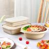 Disposable Corn Starch 2-Compartment Food Containers