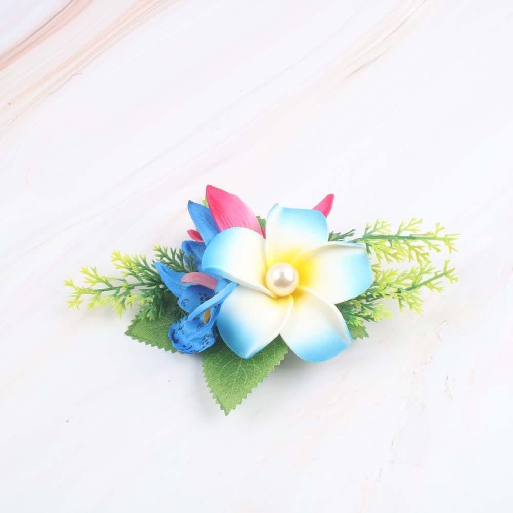 Sweet Eggs Flower Side Clip Bohemian Style Girls Hairpin Headdress Frangipane Hair Clip Daily