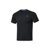 Li Ning Running Series Solid Color Quick-Dry Breathable Short Sleeve T-Shirt Men Tops Black ATST511-1