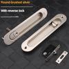 Sliding Door Sliding Door Lock Safety Lock Barn Door Cabinet Embedded Hardware Suit Wood Door Handle Interior Door Furniturelock