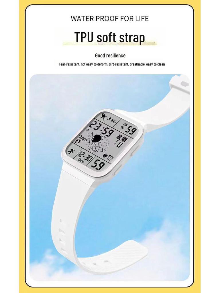 Часы астронавта-студента: Большой экран, календарь, ночник, будильник, секундомер