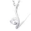 [F6302] - Silver Pendant 'Câlin' Silver-white (rhodium-plated) - 6x16 Mm