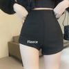 High Waist Black Velvet Shorts for Autumn/Winter - Petite Hot Girl Style