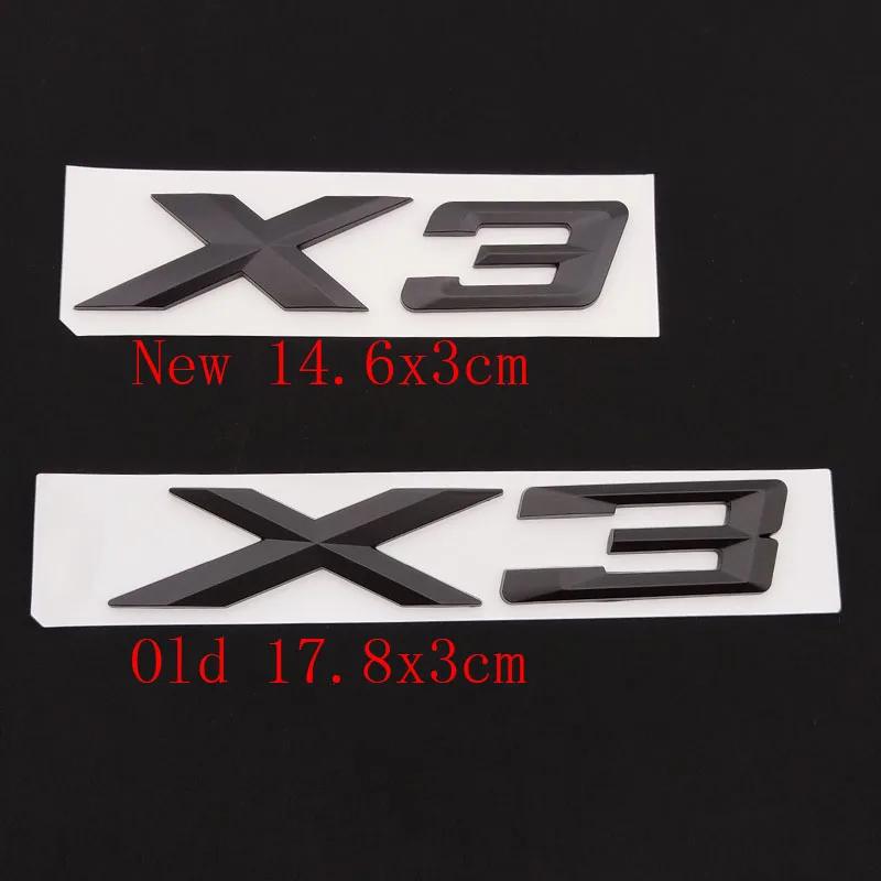 3D ABS Logo For BMW X3 F25 E83 G01 G45 X3 Emblem Letters Badge Car Rear Trunk Sticker Xdrive 20d 30d 20i 28i 30i 35i Accessories VL4