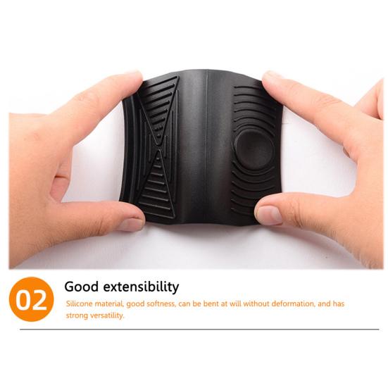 1 пара силиконовых накладок на ручки кастрюль, термостойкие, кухонный зажим для кастрюль, нескользящая ручка для кастрюль и сковород с двумя ручками