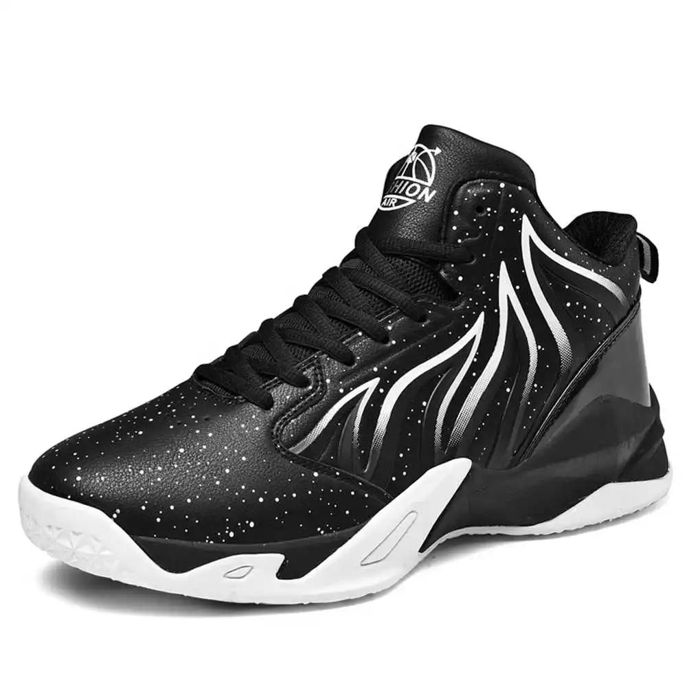 Модная вентиляция Плоская подошва Мужские кроссовки Белые Баскетбольные Обувь Китайских брендов Ботинок Спорт Бег Высокий Новый кроссовки Обувь