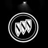 RFG3 2pcs Led Car Door Light Logo Laser Projector Welcome Light Shadow Lamp For Buick Encore Lacrosse 2010-2020 2021 2022 Accessories