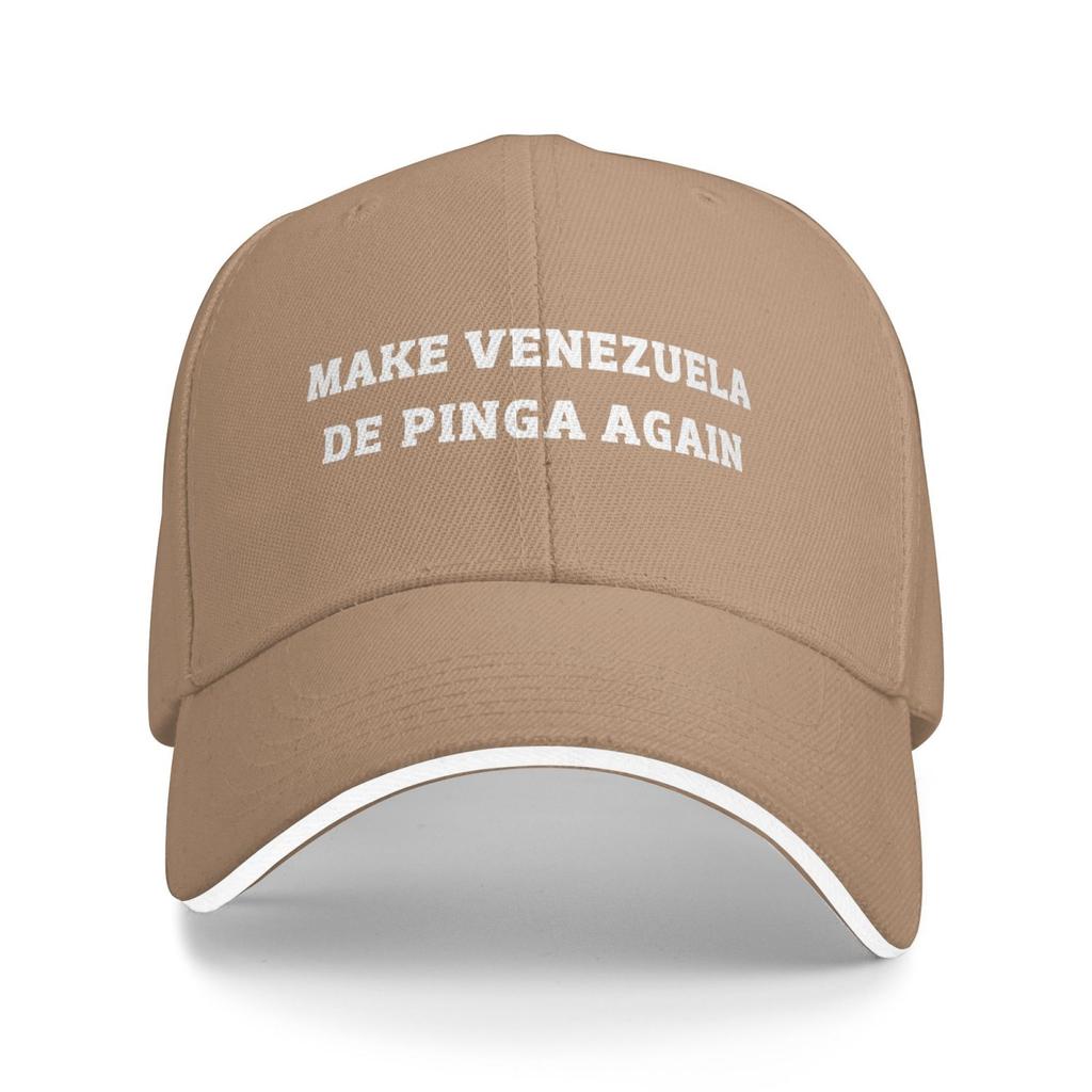Baseball Cap MAKE VENEZUELA DE PINGA AGAIN Stuff Unisex Casquette Hats Cap Unique Design Daily Summer Gift Snapback Hat