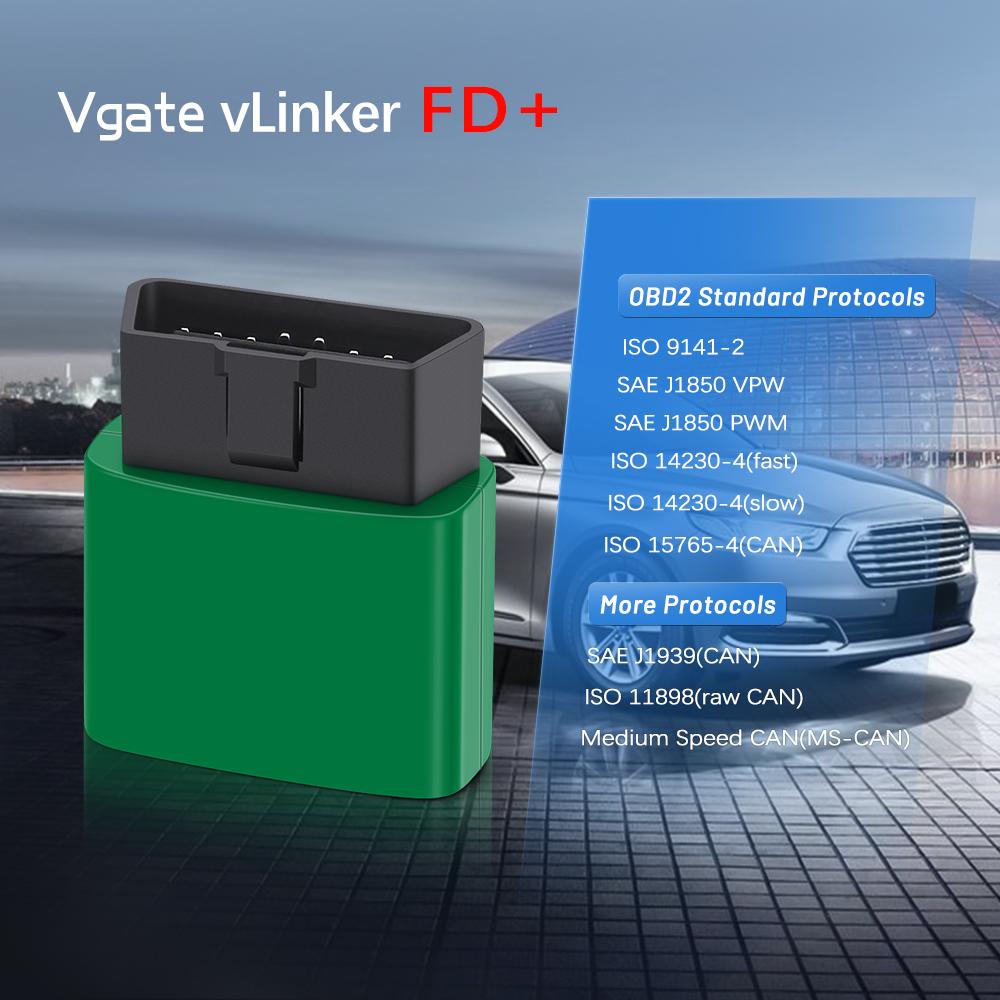 Vgate VLinker FD ELM327 FORScan Для Ford wifi Bluetooth 4.0 Для Android/IOS OBD2 Автомобильный Диагностический Авто Инструмент OBD 2 Сканер J2534
