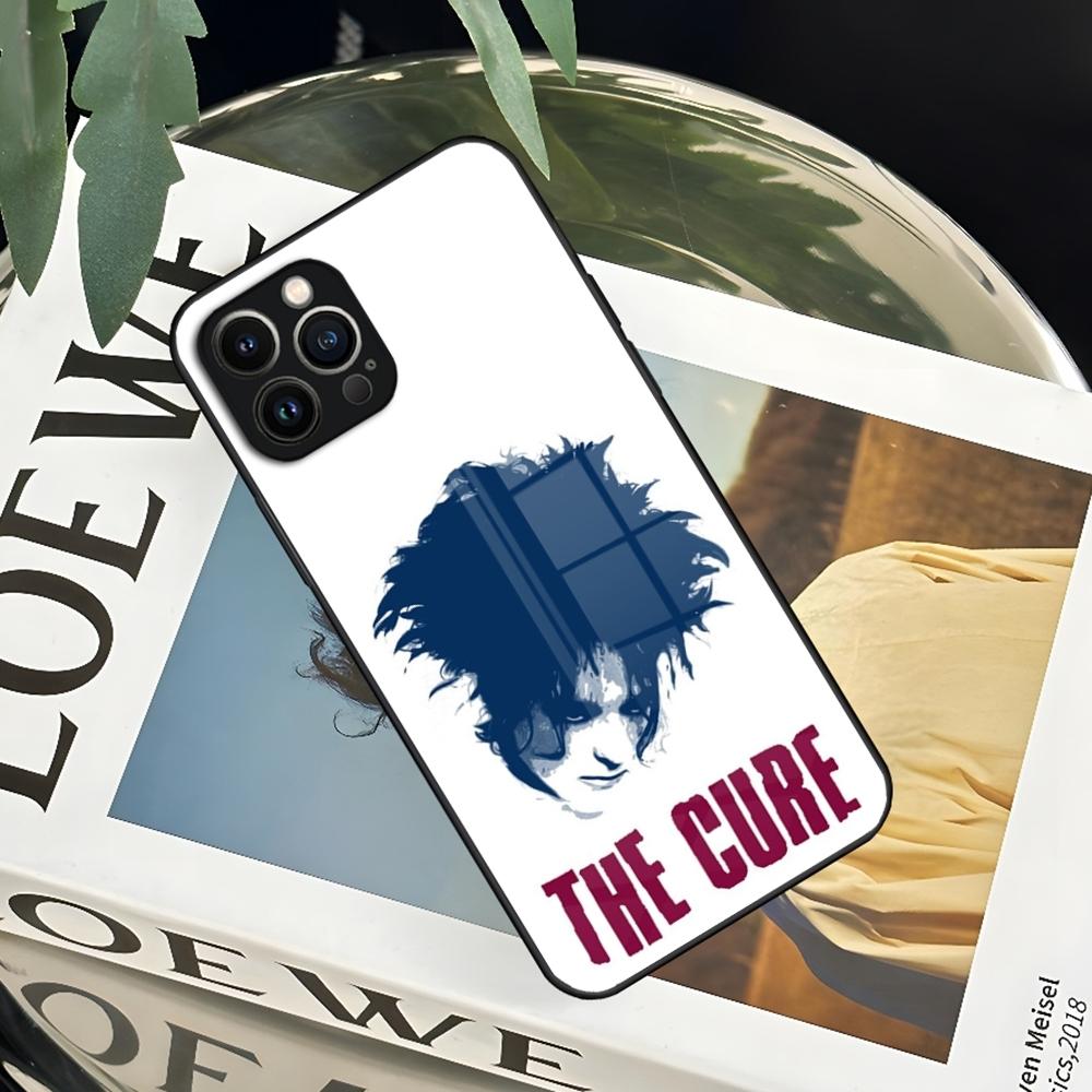 The Cure Robert Smith Phone Case for Iphone 16 15 14 12 11 13 Pro Max Mini X Xr Xs Se 8 Puls glass Cover