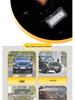 Светодиодные дневные ходовые огни RGB для решетки радиатора Jeep Wrangler JL 18-23 с 7-цветным управлением через приложение