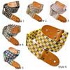 Adjustable Guitar Strap Tartan Plaid Guitar Shoulder Strap Durable Acoustic Guitar Belt  Bass Strap