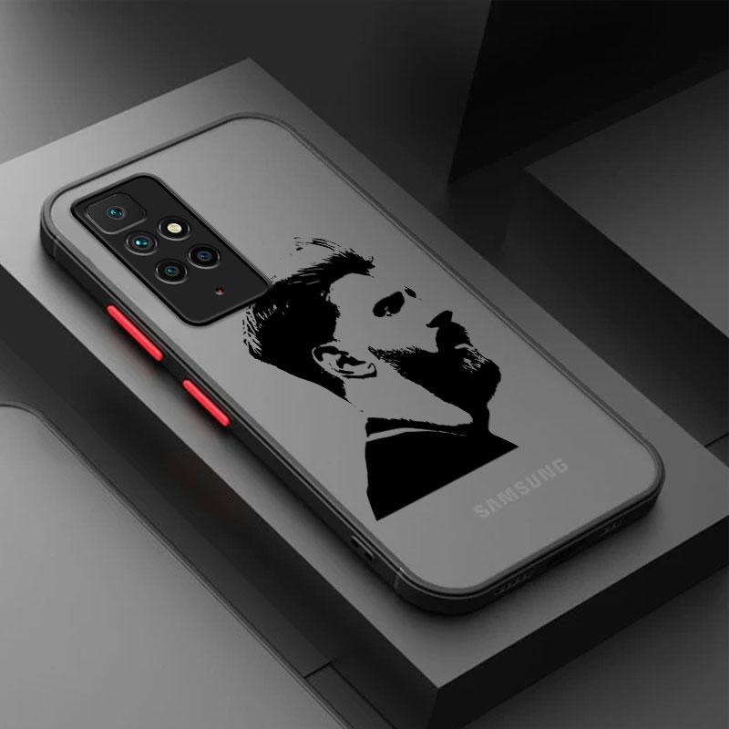 Чехол для Xiaomi Redmi Note 11 10 Pro 12 13 12S 11S 10S 9 9S 8 10C 9A 9C 8T 9T PC Жесткий Funda Чехол для телефона Футболист М-Месси 10