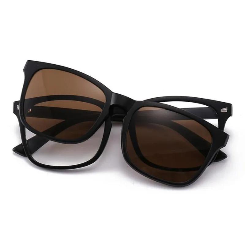 2325 Magnet Clip Rivets Frame Square Myopia Glasses 0 -0.5 -0.75 -1.0 -1.5 -2.0 -3.0 To -6.0