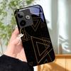 Для Realme GT7 5G Чехол Роскошный Чехол с Рисунком Закаленное Стекло Чехол для Телефона Для Realme GT 7 Fundas Жесткий PC Ударопрочный Корпус Бампер
