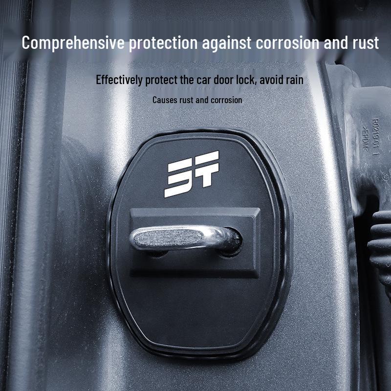 Jetour X95 Car Door Lock Silicone Protective Cover - Anti-rust, Dustproof, Shock-absorbing Decorative Buffer