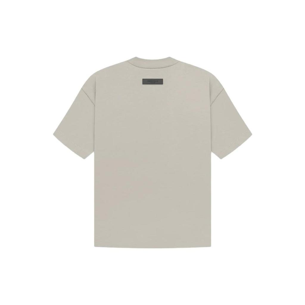 Fear of God Essentials Essentials Short Sleeve Tee With Silicone Logo Print Men Tops Seal-Grey FOG-SS23-059