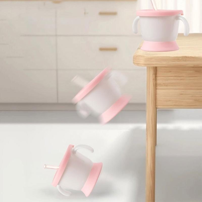 Baby Straw Cup Spoutless Transition Cup Leak Proof Training Cup Water Drinking Cup for Infant Toddler 1-6 Year