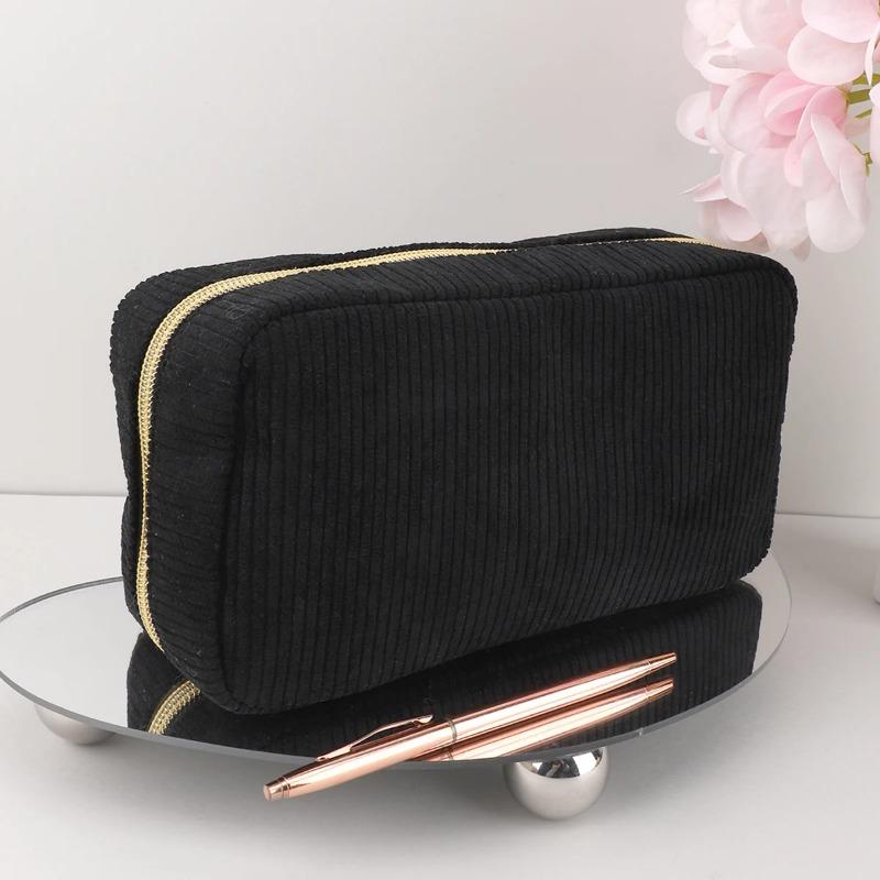 Corduroy Pencil Case Large Capacity Pencil Cases Stationery Solid Color Trousse Kawaii Kalemlik School Supplies Pencil Pouch