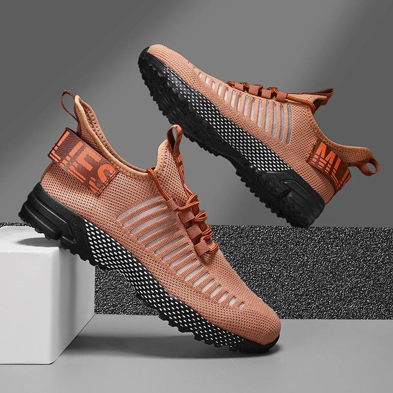 Male Sneakers Summer Tennis Class Flat Shoes Comfortable Anti Slip Running Trend Breathable Mesh Shoes Zapatillas Hombre