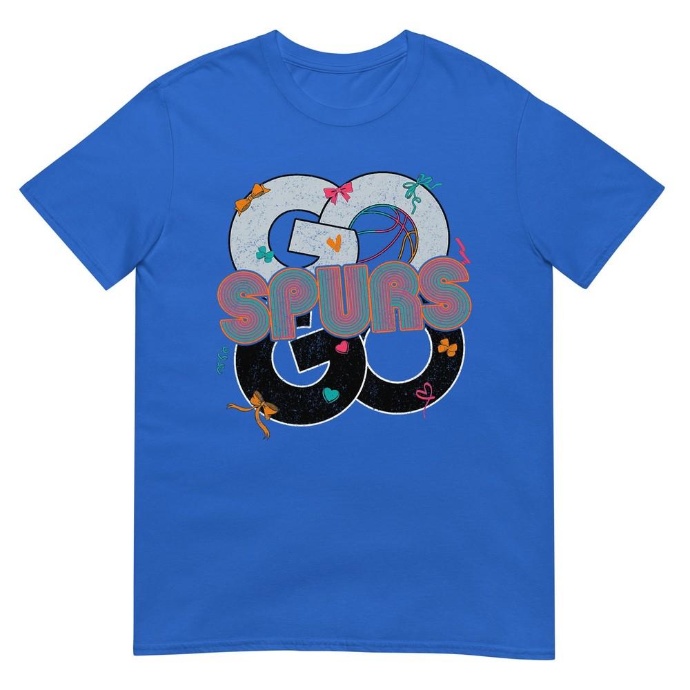 Винтажная футболка Go Spurs Goretro Fiesta для болельщиков, выражающая командный дух
