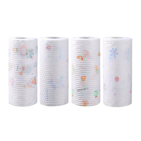 130 листов/рулон кухонных бумажных полотенец многоразовые чистящие салфетки бытовые кухонные полотенца одноразовые чистящие салфетки