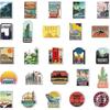 Pack of 50 (Travel) Waterproof Vinyl Travel Stickers, Suitcases Stickers for Luggage Skateboard Guitar Laptop