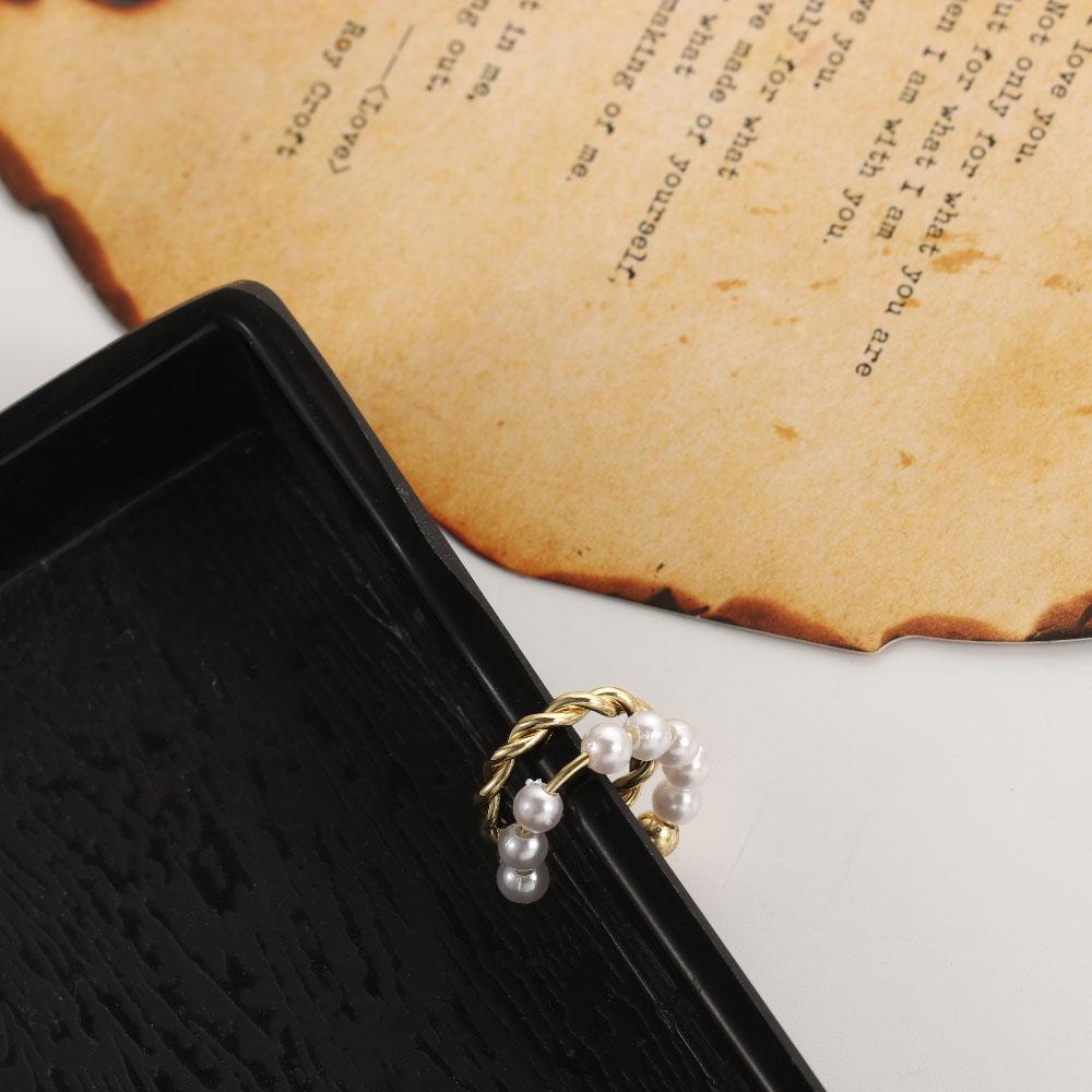 Ювелирные изделия из жемчуга и металла, аксессуары, клипса для уха, уха-манжеты, круглые серьги-клипсы