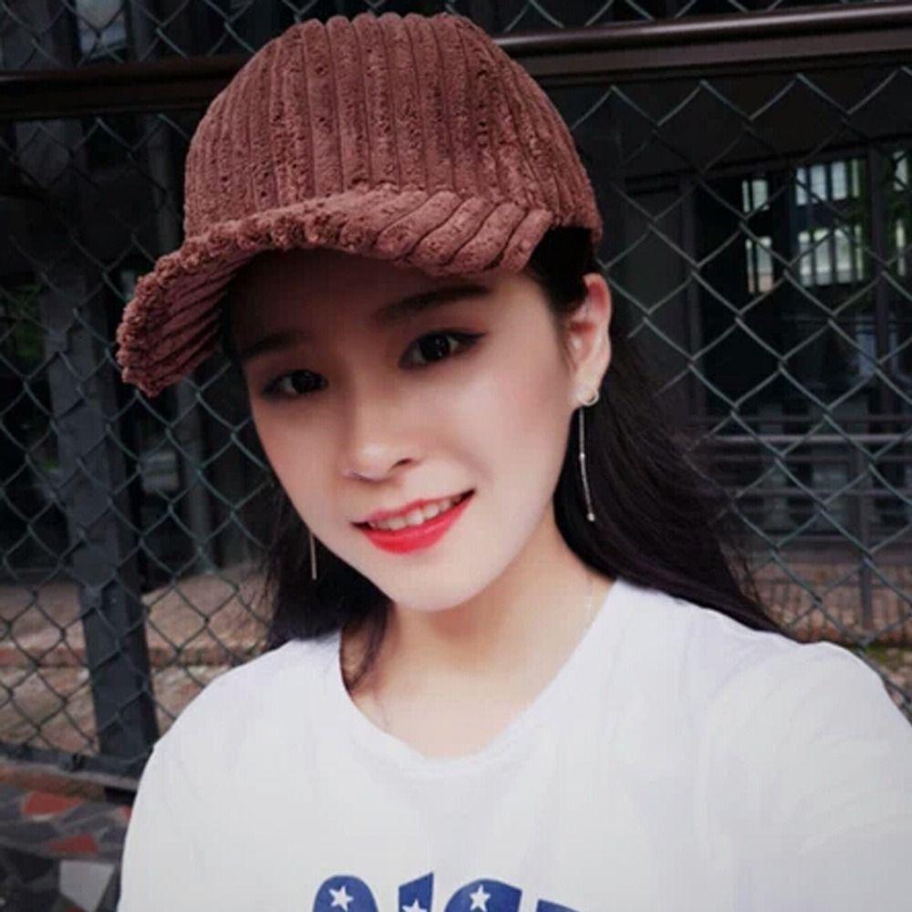 Универсальная вельветовая шляпа, бархатная хип-хоп шляпа, модная бейсбольная кепка для отдыха на природе