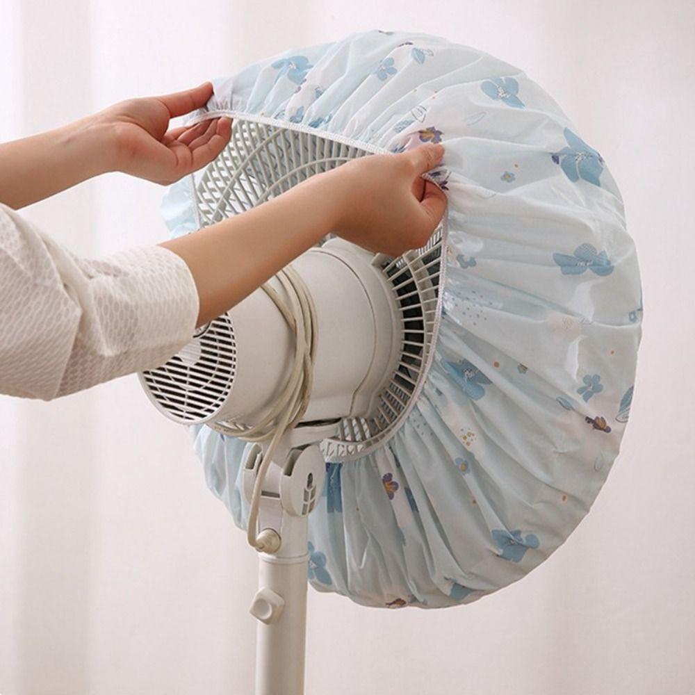 Cartoon Pattern Printing Fan Protection Covers Round Fan Fan Dustproof Covers Electric Fan Cover