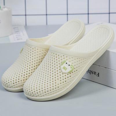 Летние тапочки, женские туфли с закрытым носком, дышащие шлепанцы, женские, с открытым носком, на шнуровке, на открытом воздухе, женские, на плоской подошве, женские