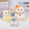 Ручная работа Милый Маленький Кот Таба Сквиши Игрушки Украшения для Снятия Стресса Декомпрессия Мягкие Сенсорные Сжимаемые Игрушки-непоседы Для Взрослых Детей