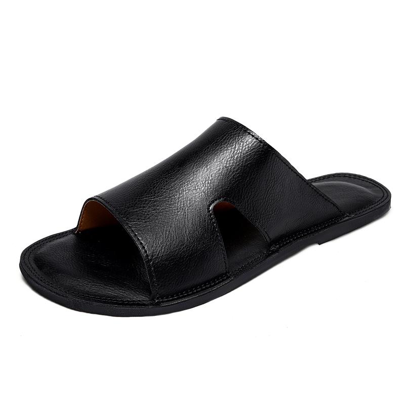 Fashion Vintage Style Men's Sandals Leisure Walk Male Slip-On Slippers Non-Slip Summer Half Drag Open Toe Wading Aqua Shoes Beach Flats
