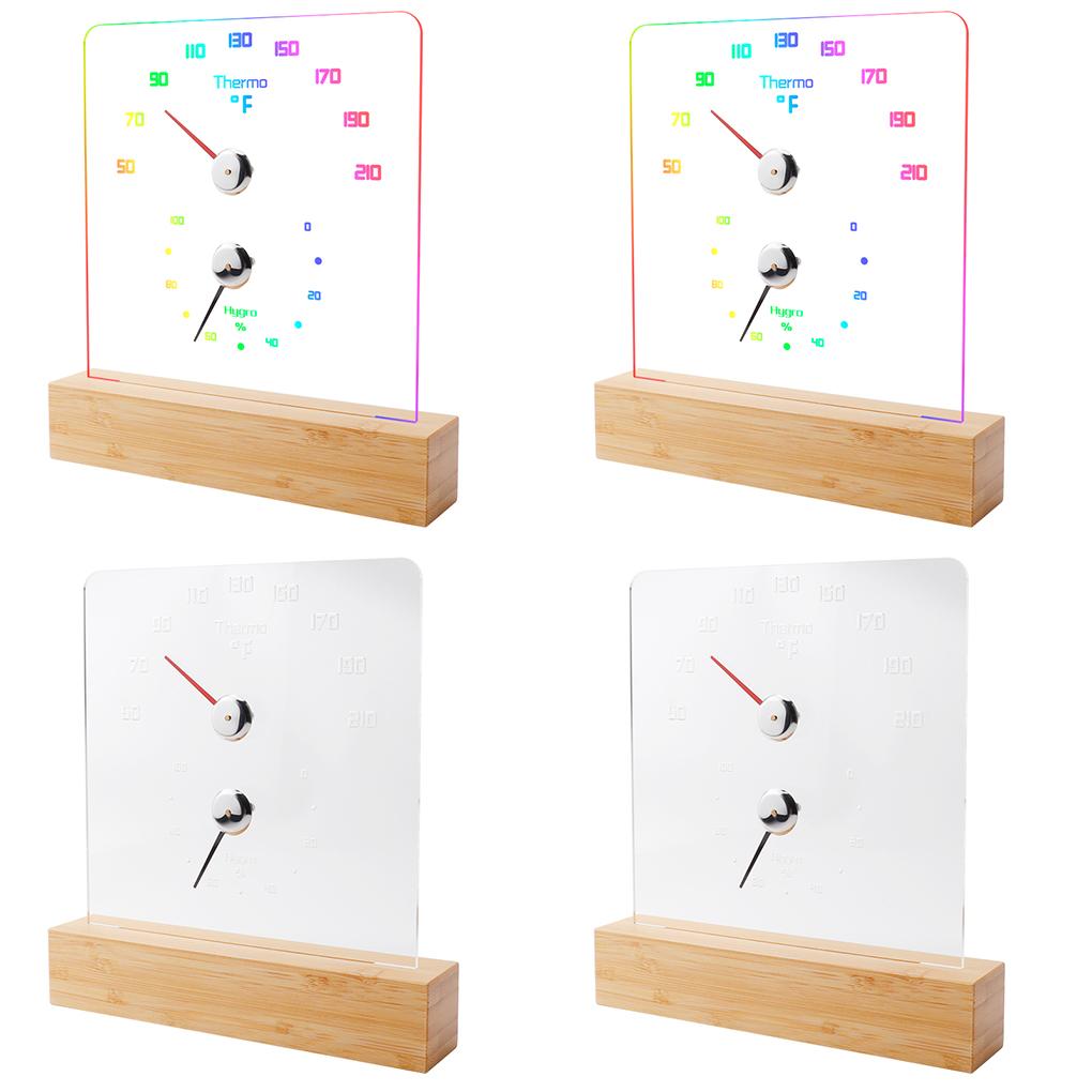 2 в 1 Термо-гигрометр для дерева в помещении Термометр-гигрометр Аксессуары для паровой бани Сауны
