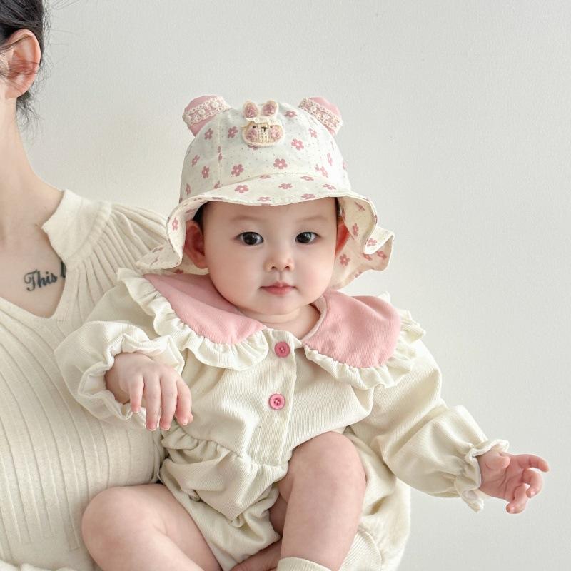 Baby Fisherman Hat Spring New Baby Sun Basin Hat Girl Super Cute Princess Hat Children's Cute Hat Trendy Hat