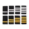 2pcs Creative Hand Embroidery Badge Multipurpose Epaulets Jackets Epaulette for Garment and Accessory Decoration