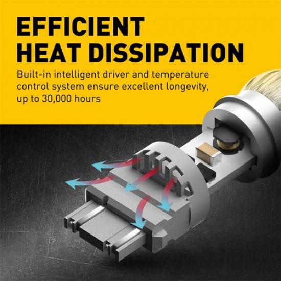 LED 3157 AUXITO Turn Signal CANBUS Light 3156 Bulbs Amber White Red 23/102SMD