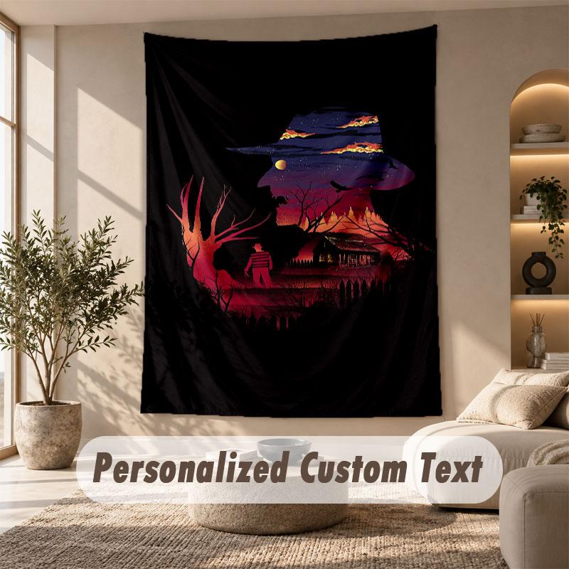 Wall Hanging Tapestry Art Cloth Bedroom Room Background DecorA Nightmare on Elm Street Freddy Krueger