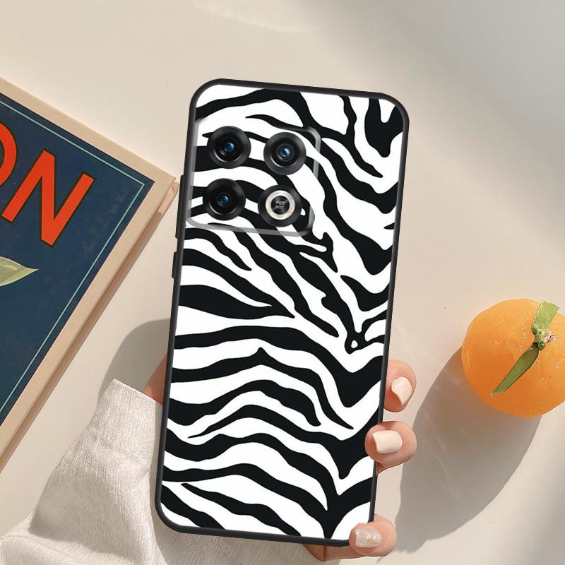Zebra Skin Print Case For OnePlus Nord 5 CE 2 3 4 Lite N20 N30 OnePlus 15 13 12 11 13T 10T 10R 12R 13R Cover