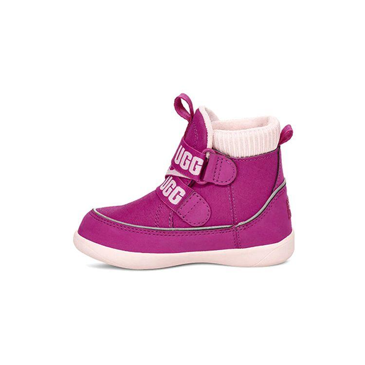 UGG Табор Круглый Носок Толстая Подошва Плюшевые Теплые Износостойкие Амортизирующие Полусапоги Снежные Ботинки Детские Снежные Ботинки Фиолетово-Красный 1103498T-FUS