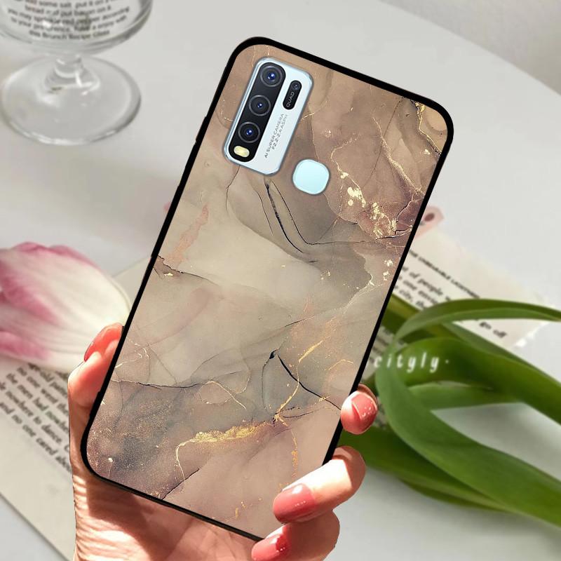 Для Vivo Y30 1938 Y50 1935 Чехол животное Силиконовый Мягкий ТПУ Задние крышки Для Vivo Y 30 50 Y30 2020 Чехол Защитный Мультяшный Funda