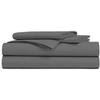 Flat Sheet - DUBLANC - ANTHRACITE - 240x300cm - 100% Cotton - Extra Deep Fitted Sheet