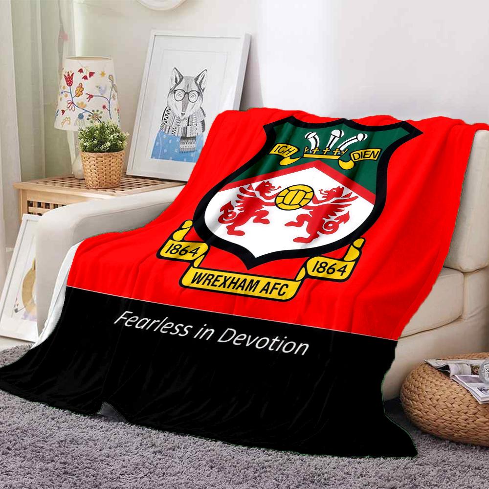 Wrexham Afctowel Blanket, High quality Comfortable for All Seasons, Home Decor, Warmth and Comfort