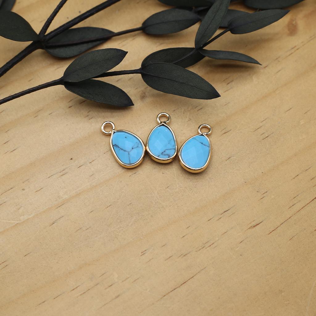 3 шт. небольшой кулон из натурального камня агаты/розовый кварц граненый кулон для изготовления ювелирных изделий DIY ожерелье серьги браслет аксессуар