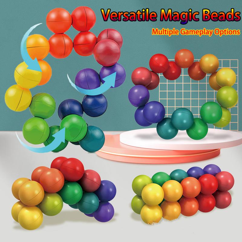 New Unique 3D Puzzle Bead Ball - Colored Versatile Decompression Toy For Stress Relief