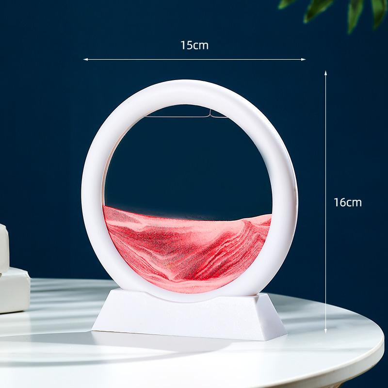 Sandscape Рамка для живой песочной анимации Зыбучий песок 3D Динамические жидкие песочные часы Кинетическая песочная картина Текущий песок Офис Домашний декор Подарки