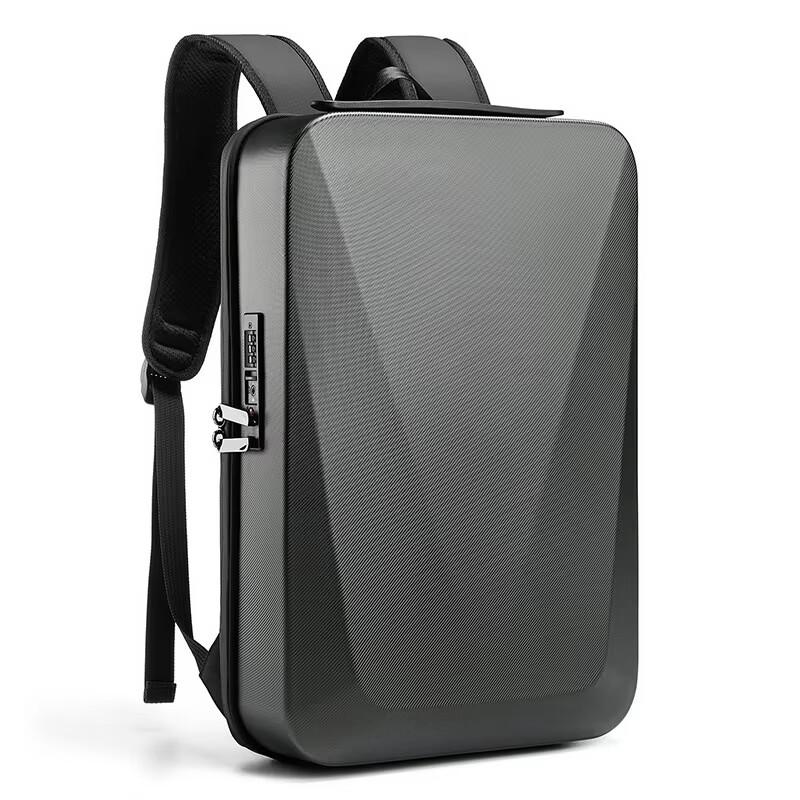 MingLu Men's ABS Hard Shell Business Travel Backpack