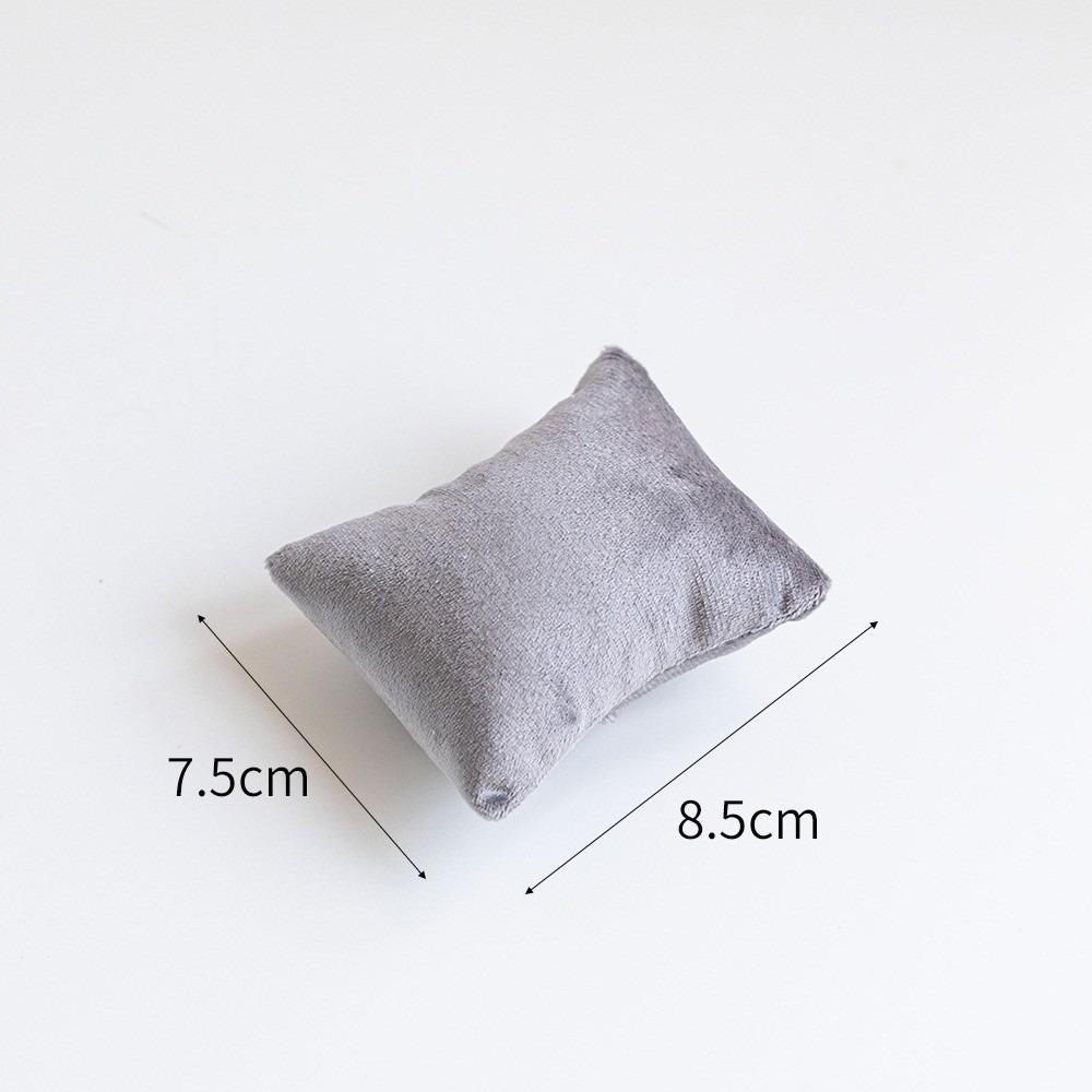 Velvet/leather Jewelry Pillow Stand Small Pillow Prop Watch Bracelet Bangle Cushion Holder Gifts Display Organizer Pillow